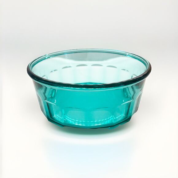 France Luminarc Arcoroc Glass Turquoise Blue Large Serving Bowl Large - Picture 1 of 8